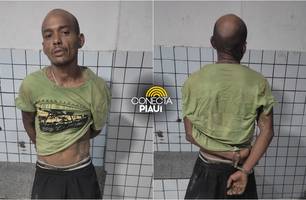 'Vampiro' suspeito de vários arrombamentos é preso no Morro do Cego em Teresina (Foto: Reprodução)