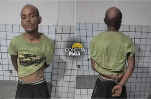 'Vampiro' suspeito de vários arrombamentos é preso no Morro do Cego em Teresina (Foto: Reprodução)