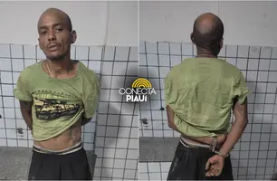 'Vampiro' suspeito de vários arrombamentos é preso no Morro do Cego em Teresina (Foto: Reprodução)