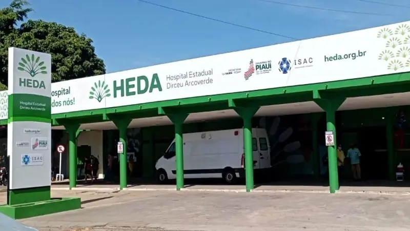 Vítima foi internada no Hospital Estadual Dirceu Arcoverde (Heda)