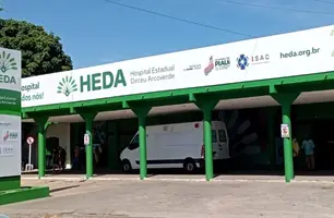 Vítima foi internada no Hospital Estadual Dirceu Arcoverde (Heda) (Foto: Reprodução)