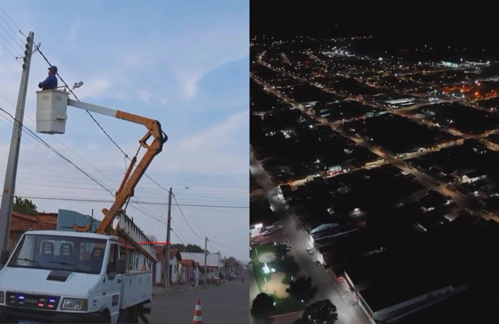 Baixa Grande do Ribeiro moderniza iluminação pública com lâmpadas de LED