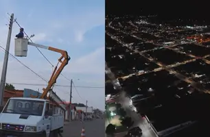 Baixa Grande do Ribeiro moderniza iluminação pública com lâmpadas de LED (Foto: Reprodução)