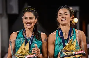 Bárbara e Carol anunciam fim da parceria no vôlei de praia após 3 anos (Foto: CBV)