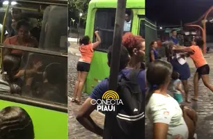 Briga por assento de ônibus termina em agressões em praça no Centro de Teresina (Foto: Reprodução)