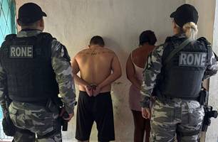 ‘Casal do tráfico’ é preso com drogas, arma e R$ 9 mil durante operação em Porto (Foto: Divulgação/PMPI)