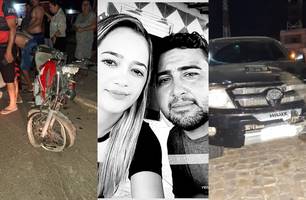 Casal morre e criança fica ferida em grave acidente no Piauí; motorista fugiu do local (Foto: Reprodução)
