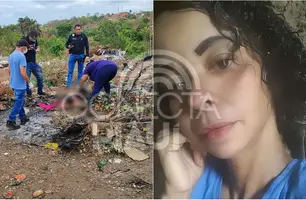 Corpo de Morgana Michele foi encontrado carbonizado (Foto: Conecta Piauí e Reprodução)