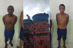 Dois fugitivos da Irmão Guido são recapturados dentro de caixa d’água em Teresina (Foto: Reprodução)