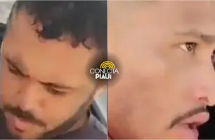 Dupla é presa por roubo no bairro Poti Velho; criminosos usavam moto de aplicativo (Foto: Reprodução)