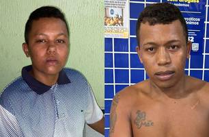 Dupla suspeita de praticar roubos são presos em Parnaíba (Foto: Divulgação/PMPI)