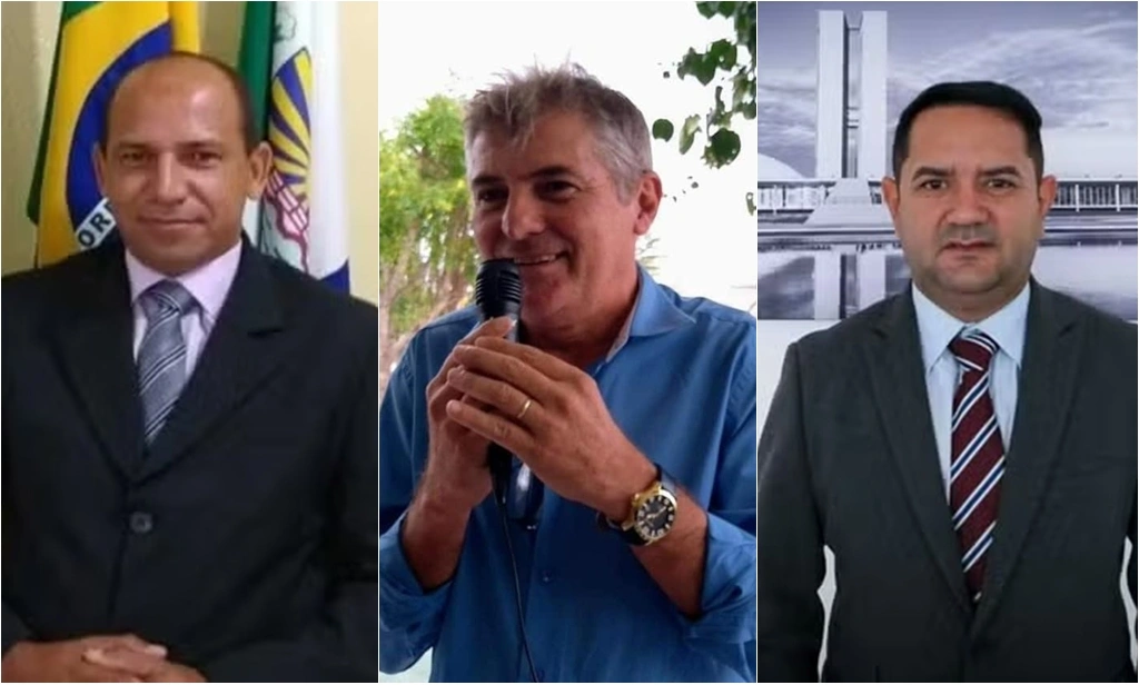 Elcimar Ribeiro, Marcondes Jucá e Carlos Alberto Queiroz, respectivamente