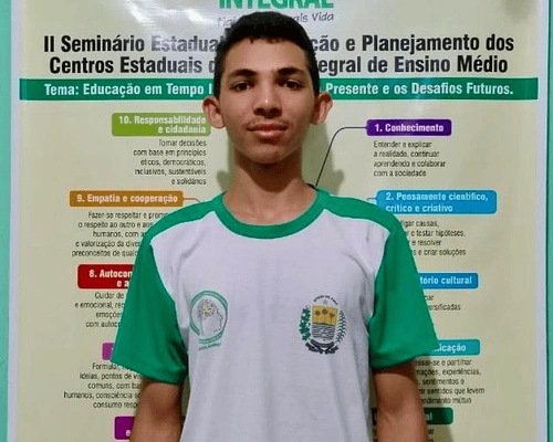 Estudante da rede estadual em Luzilândia é finalista em Concurso Nacional de Redação