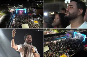 Fé e emoção marcam show do Padre Fábio de Melo nos festejos de Nossa Senhora das Graças em Parnarama (MA) (Foto: Reprodução)