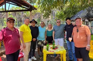 Festa do vereador Kaká do Frigosá atraiu centenas de pessoas e entrou na noite (Foto: Divulgação)