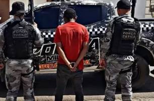 Homem com tornozeleira eletrônica é preso por tentativa de feminicídio em Picos (Foto: Reprodução)