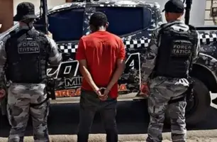 Homem com tornozeleira eletrônica é preso por tentativa de feminicídio em Picos (Foto: Reprodução)