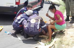 Homem é alvejado por ao menos cinco tiros em via pública na zona Norte de Teresina (Foto: Reprodução)