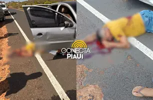 Homem é assassinado a tiros na PI-221 entre Altos e Beneditinos (Foto: Reprodução)