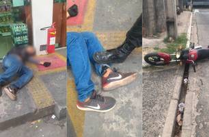 Homem é baleado e outro morre em porta de conveniência na zona Leste de Teresina (Foto: Reprodução)