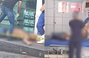 Homem é baleado e outro morre em porta de conveniência na zona Sudeste de Teresina (Foto: Reprodução)