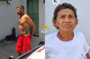 Homem é preso suspeito de agredir a própria mãe (Foto: Reprodução)