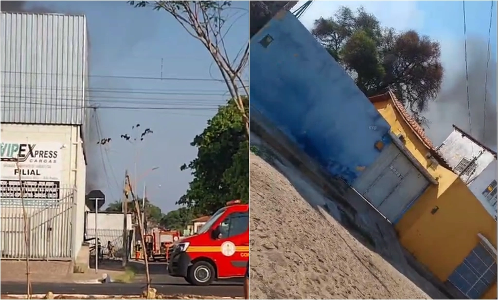 Incêndio de grandes proporções atinge distribuidoras na zona Sul de Teresina