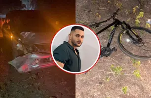 Jovem empresário morre atropelado enquanto pedalava na PI-112, em União (Foto: Reprodução)