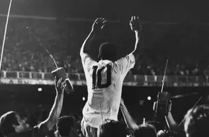Milésimo gol de Pelé (Foto: Reprodução/Internet)