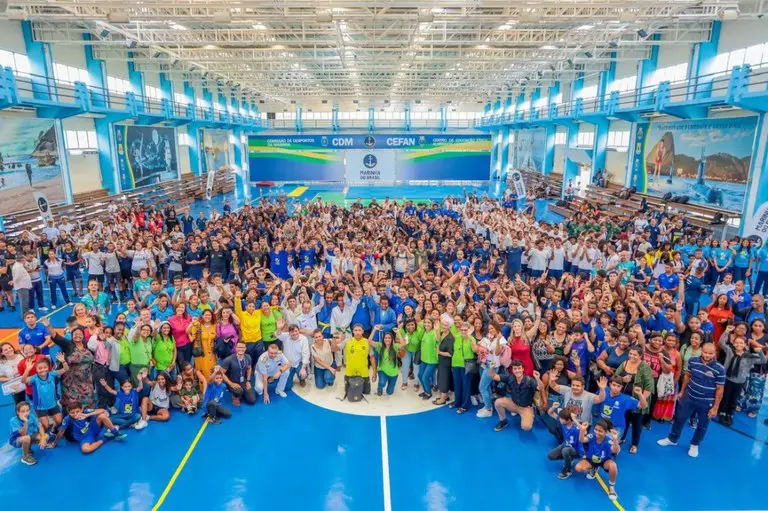 Ministro Wellington Dias visita projeto social da Marinha no Rio de Janeiro