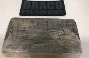 Motorista de frigorífico é preso em Teresina com 1 kg de cocaína (Foto: Reprodução)