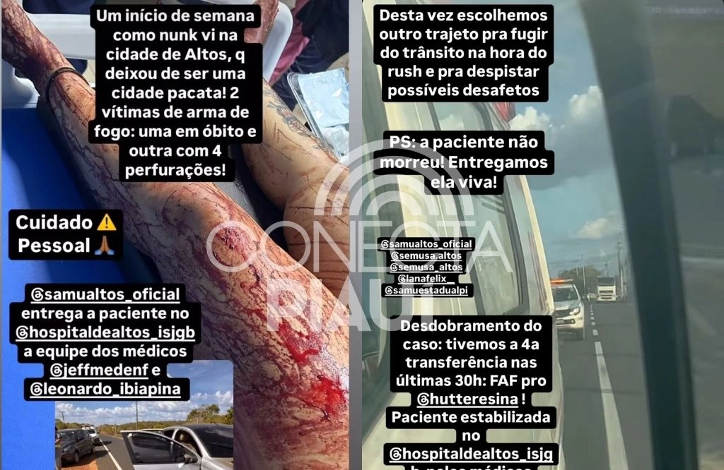 Mulher conhecida como ‘Rainha do Tráfico’ morre no HUT após ser baleada em Altos