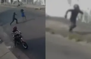 Mulher grita socorro após ser agredida em assalto no Maranhão (Foto: Reprodução)