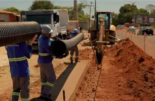 Obras de esgotamento sanitário avançam em dois bairros de Timon (Foto: Reprodução)