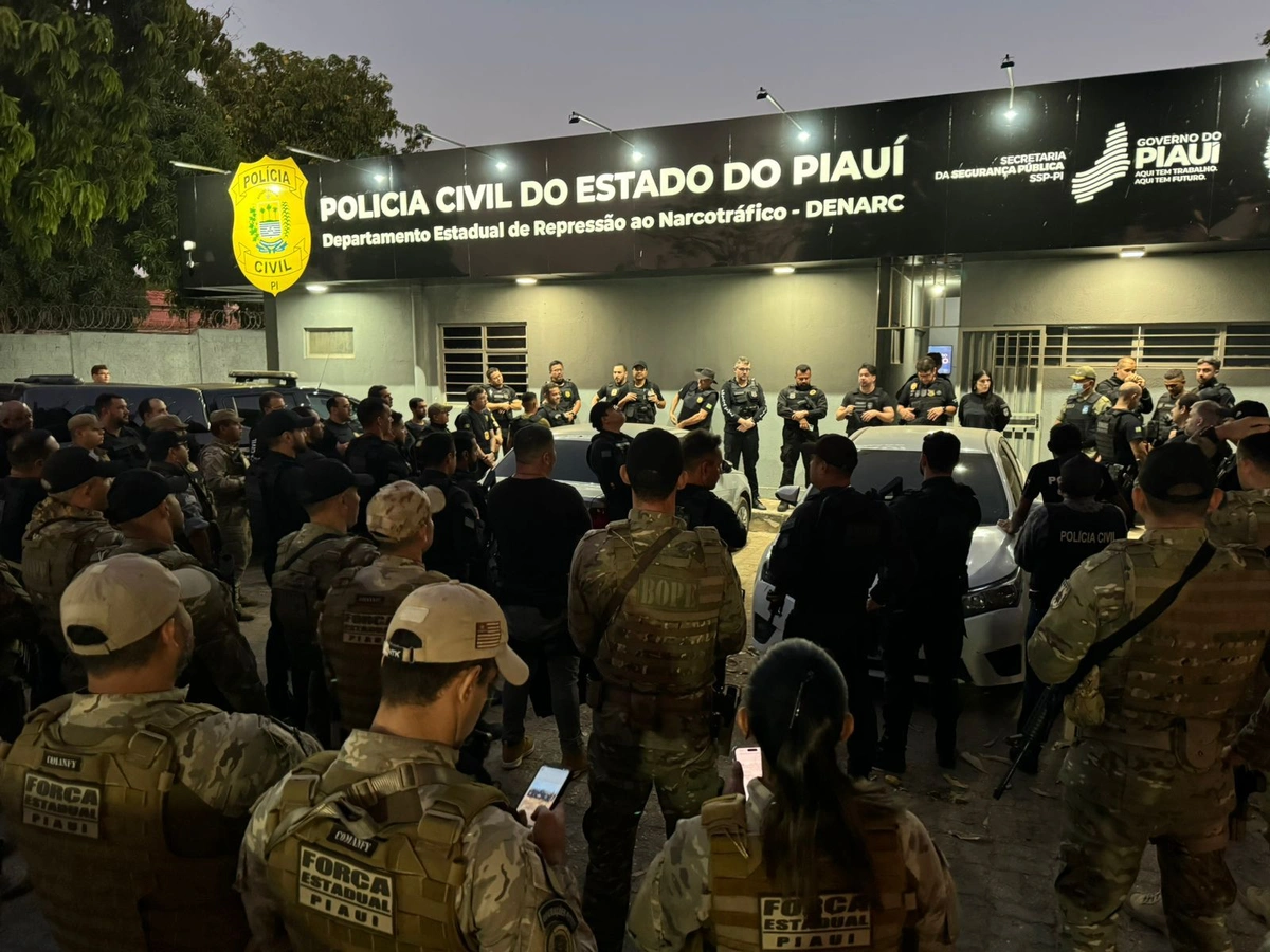 Operação Denarc 63: Polícia cumpre 24 mandados contra tráfico em Teresina