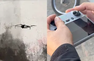 Polícia utiliza drones para encontrar drogas durante operação em Teresina (Foto: Reprodução)