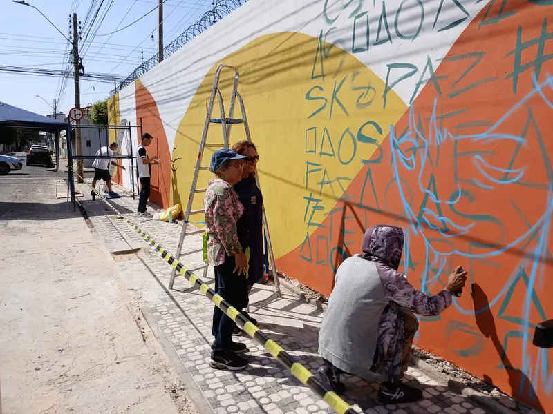 Projeto 'Muro pelo Fim da Violência' mobiliza Teresina com arte e conscientização