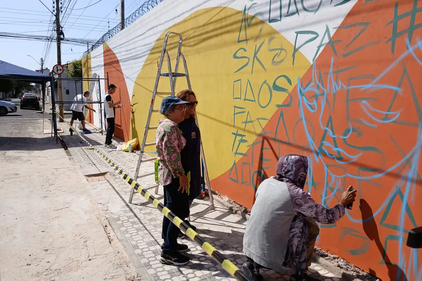 Projeto 'Muro pelo Fim da Violência' mobiliza Teresina com arte e conscientização
