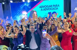 Raimundo Júnior e Raylena Alencar lançam chapa 'OAB da Esperança' em Teresina (Foto: Gabriel Prado/Conecta Piauí)