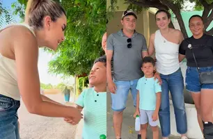 Recuperado, criança vítima de afogamento agradece socorro de Bárbara do Firmino (Foto: Reprodução/Instagram)