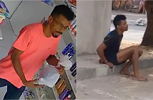 Suspeito de assaltar farmácia e ameaçar funcionários é preso em Teresina (Foto: Reprodução)