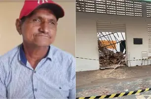 Teto do Centro de Convivência desaba durante forró dos idosos e uma pessoa morre em Jaicós (Foto: Reprodução/Cidades na Net)