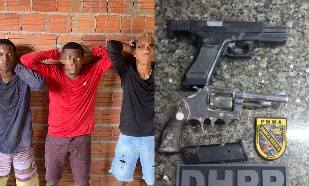 Trio membro de facção é preso após tentar executar adolescente a tiros em Timon