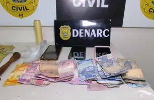 'Vovó do Tráfico' é presa durante operação policial na zona Sul de Teresina (Foto: James Rodrigues/Conecta Piauí)