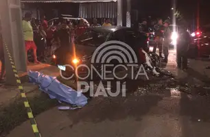 Acidente entre carro e motociclista deixa homem morto na zona Sul de Teresina (Foto: Conecta Piauí)