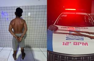 Acusado de matar próprio irmão é preso após ameaçar tio de morte em Pedro II (Foto: Divulgação/PMPI)