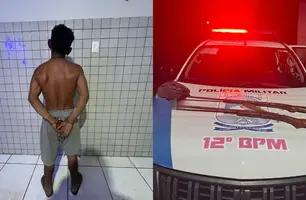 Acusado de matar próprio irmão é preso após ameaçar tio de morte em Pedro II (Foto: Divulgação/PMPI)