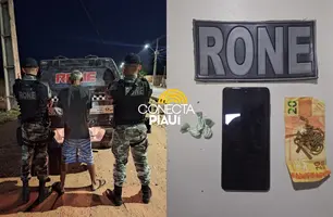 Adolescente é apreendido por suspeita de receptação e posse de drogas em Teresina (Foto: Divulgação/PMPI)