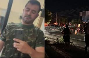 Cabo do exército morre ao bater carro contra poste em Picos; batida gerou incêndio (Foto: Reprodução)