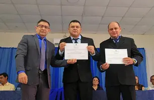 Caridade: prefeito Clei Carvalho, vice Willamy e vereadores são diplomados (Foto: Reprodução)